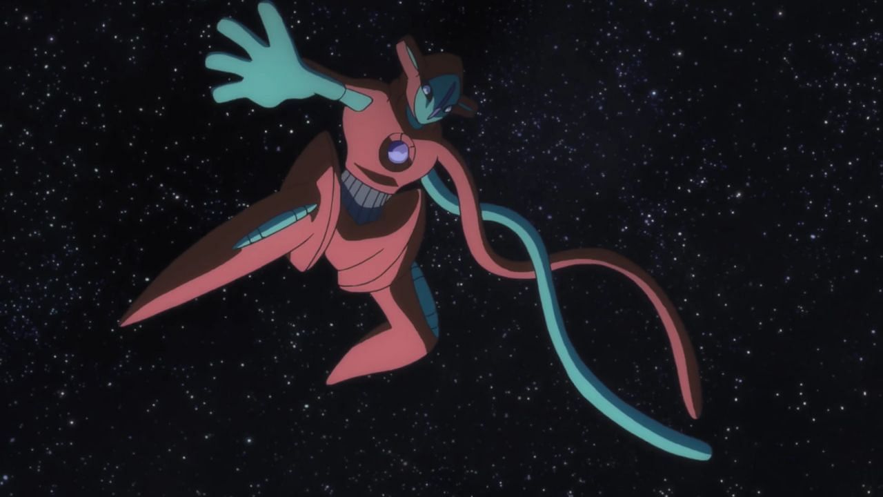 Deoxys&#039; standard form as it appears in Pokemon Generations (Image via The Pokemon Company)