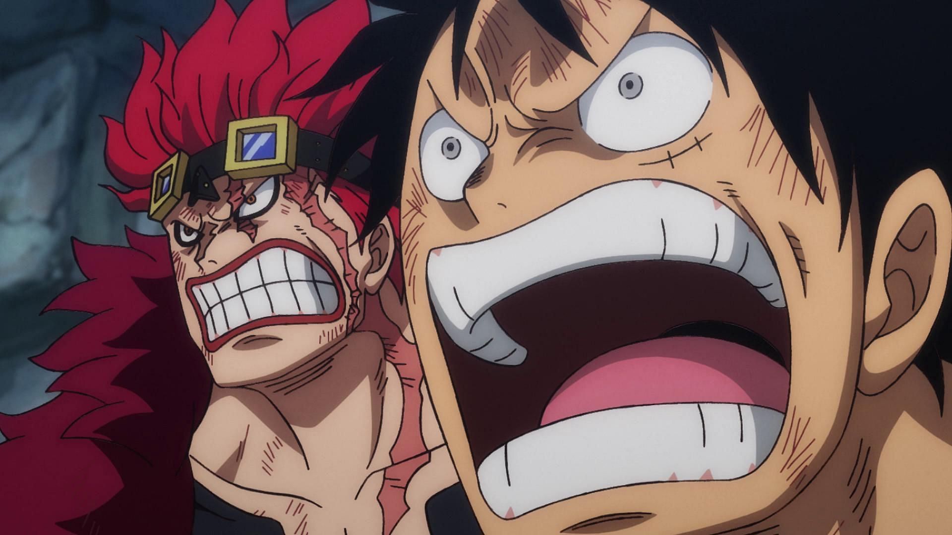 Kid (left) and Luffy (right) as seen in the series