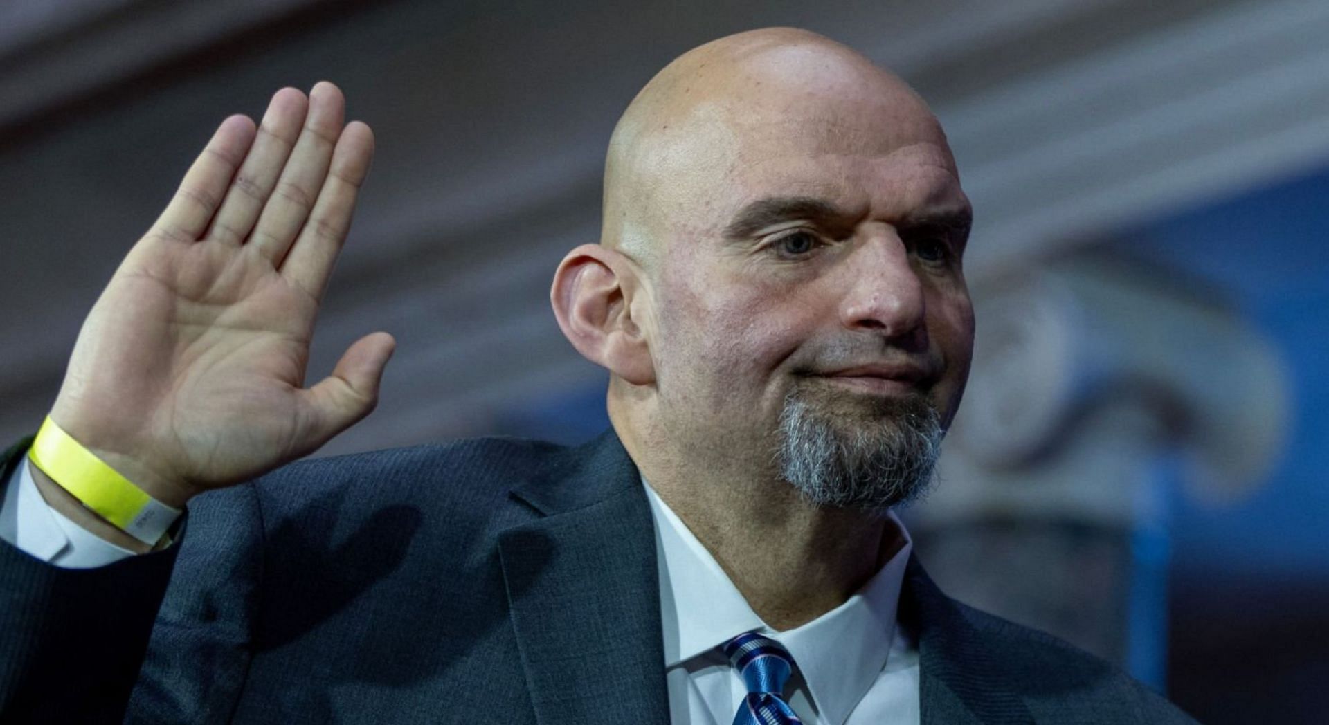 Senator John Fetterman has been admitted to hospital after being diagnosed with severe depression (Image via Getty Images)
