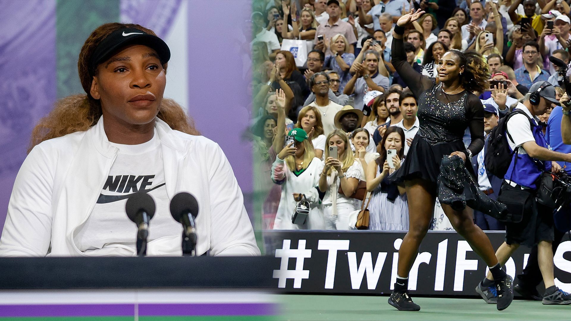 Serena Williams retired at the US Open last year.