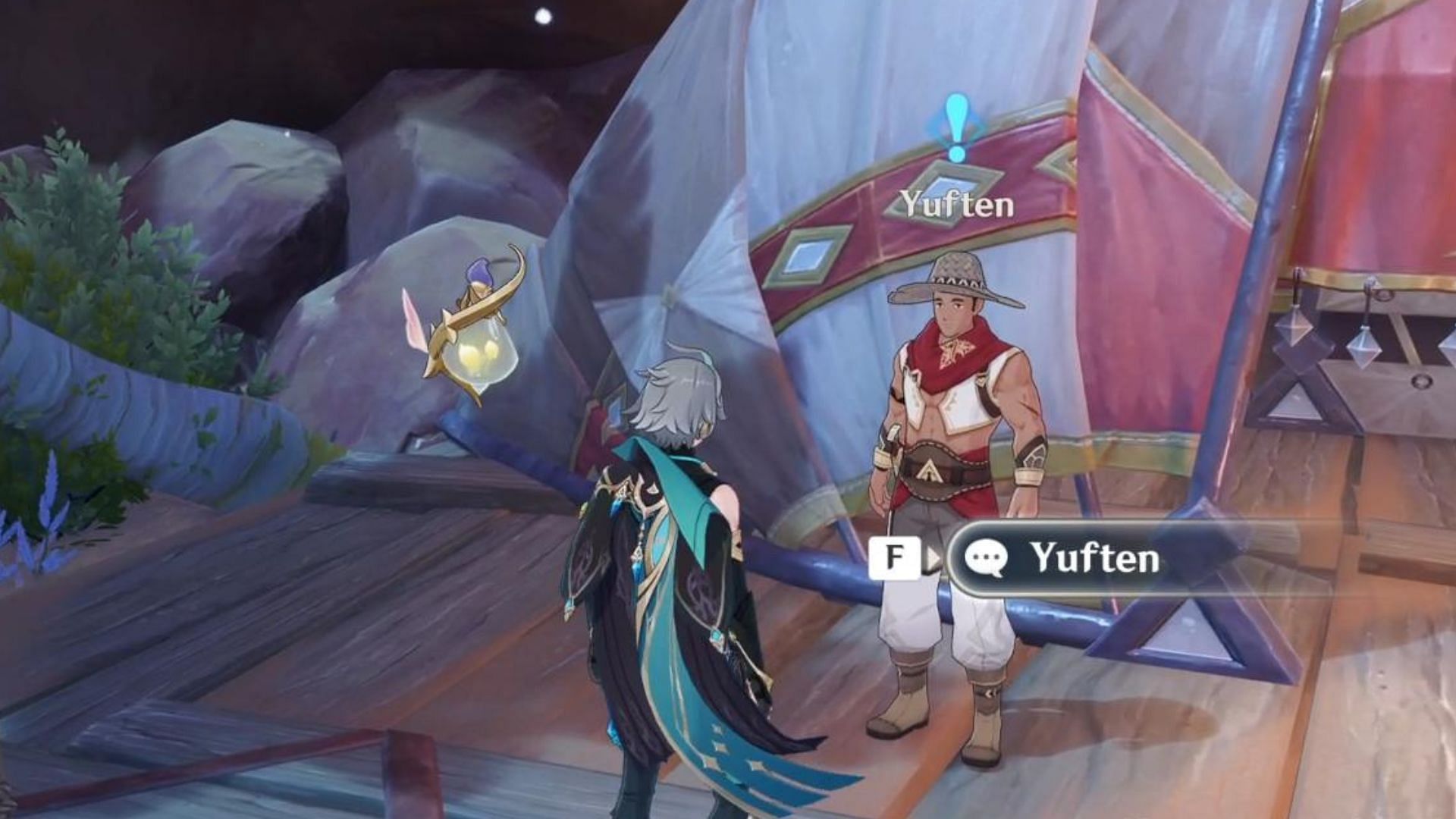 Find Yuften in Tanit Camps to initiate the world quest (Image via HoYoverse)
