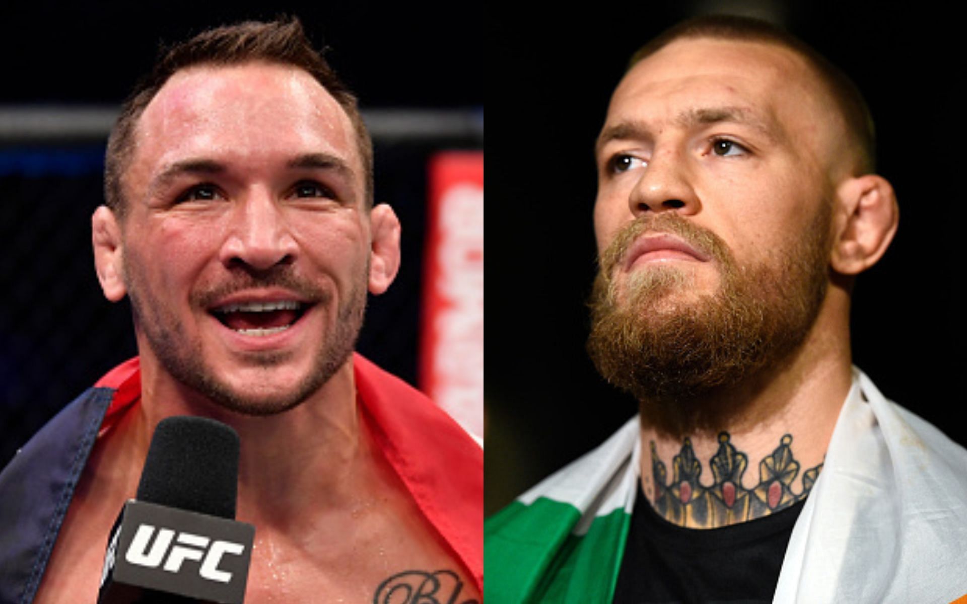 Michael Chandler (left), Conor McGregor (right)