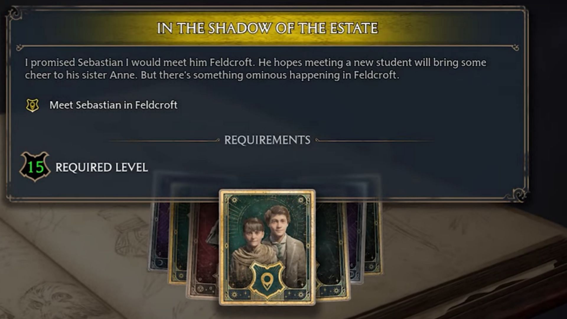 About the quest in Hogwarts Legacy (Image via WB game and YouTube/FP Good Game)