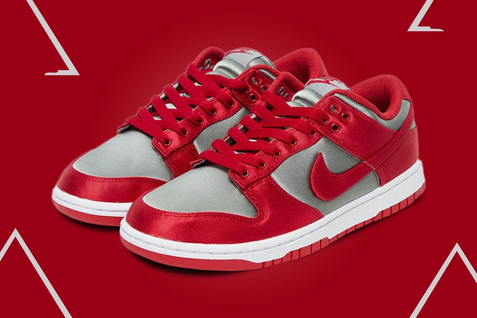 Nike Dunk Low Satin UNLV colorway (Image via Offspring)