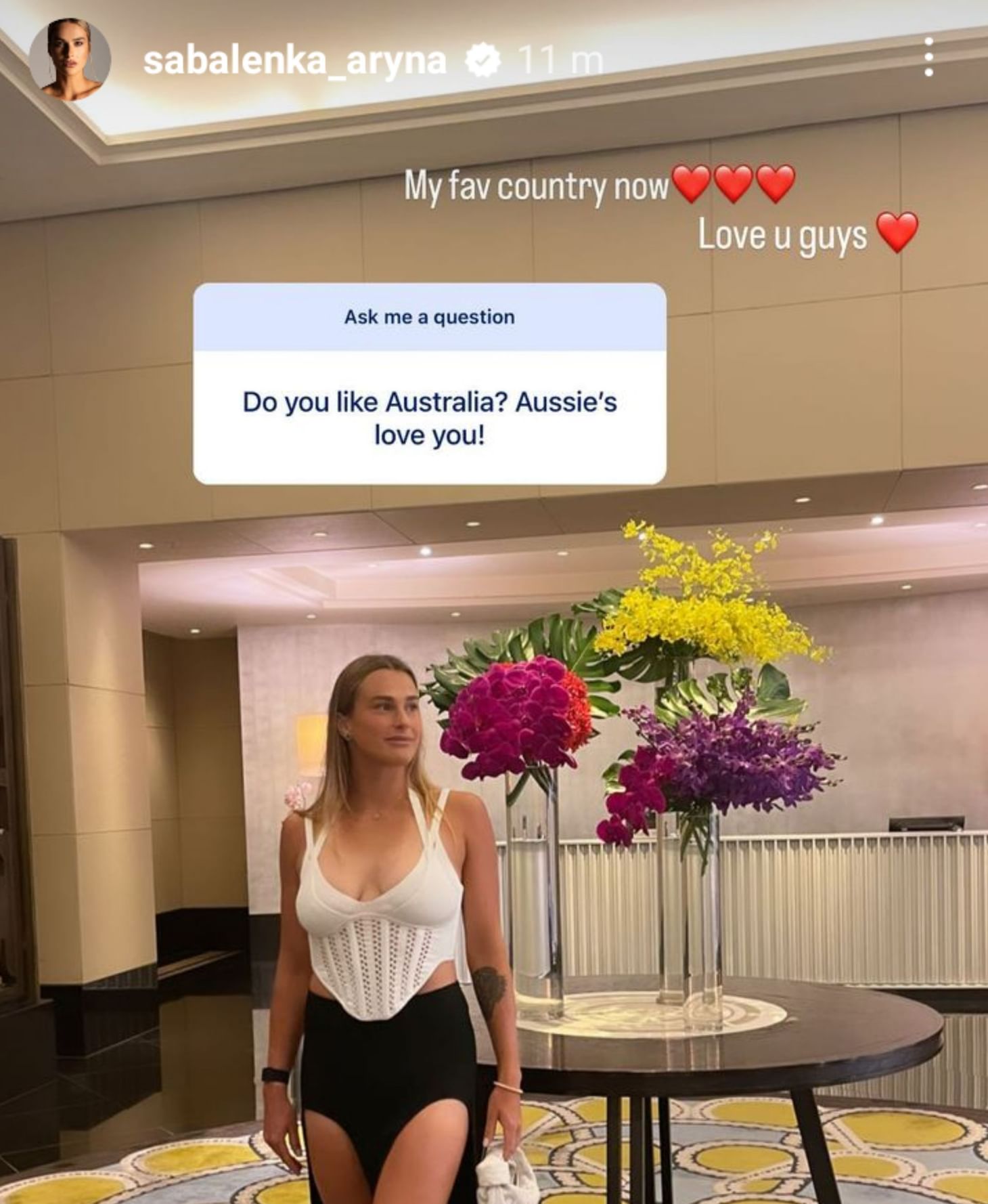 Aryna Sabalenka names Australia her favorite country, reveals how life