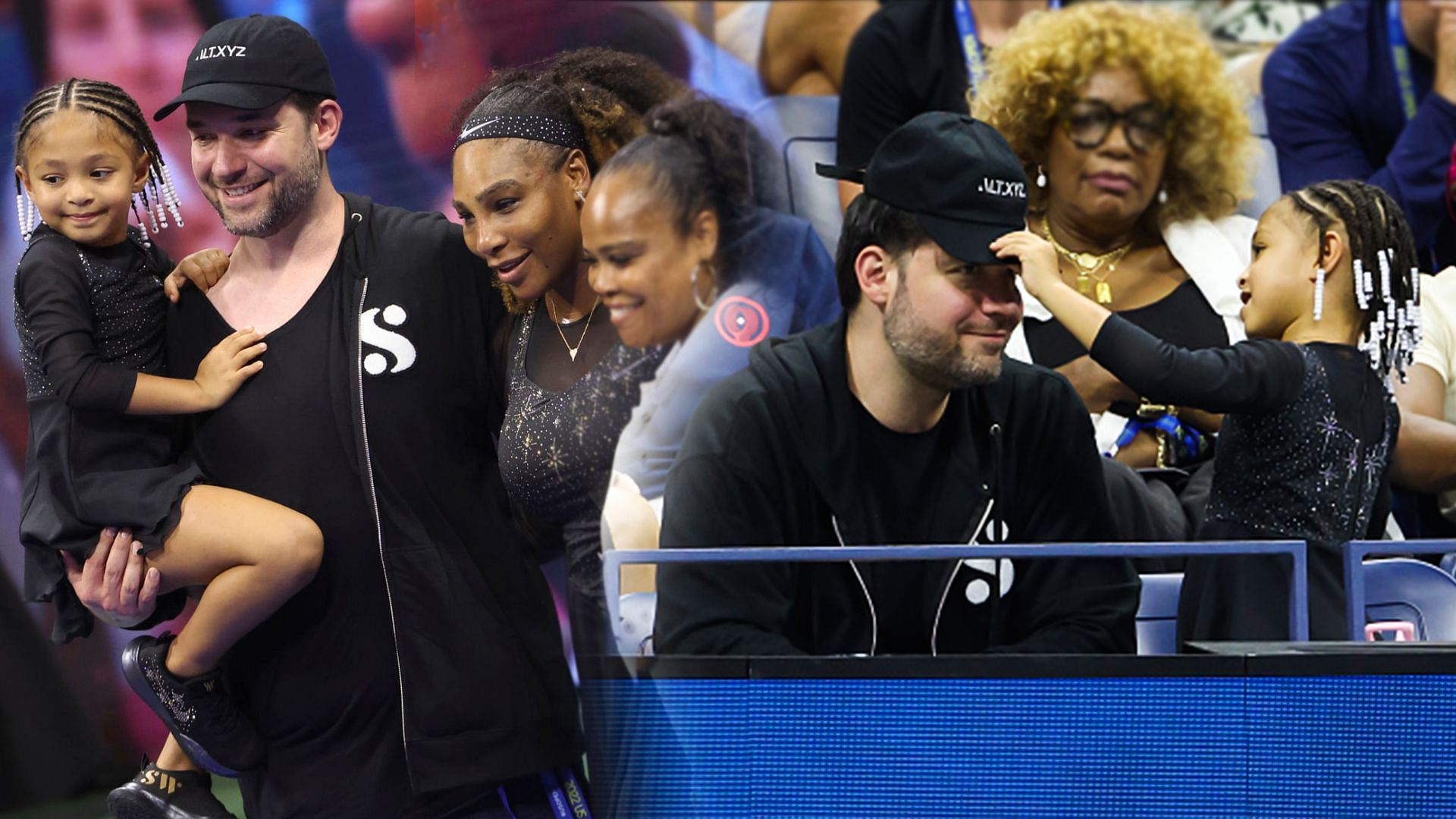 Serena Williams, Alexis Ohanian and their daughter Olympia Ohanian