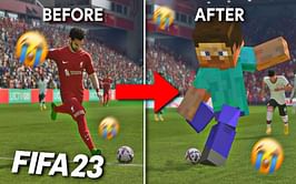 FIFA 23 mod brings Minecraft to the soccer field, and Twitter goes wild
