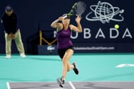 Collins in action at the Mubadala Abu Dhabi Open