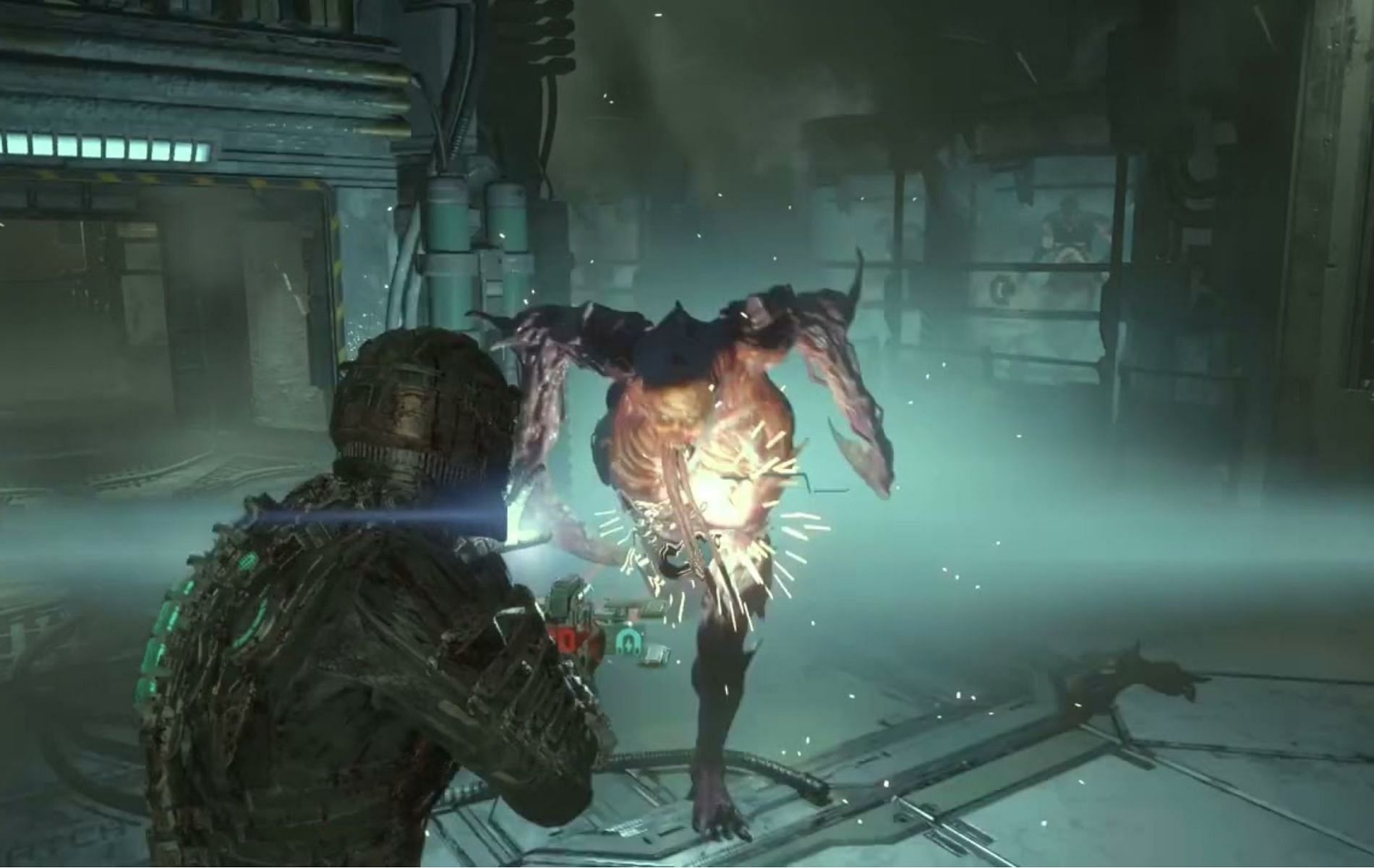 The Hunter is a recurring boss in Dead Space Remake who first appears in chapter 5 (Image via Jason&rsquo;s Video Game Source/ You Tube)