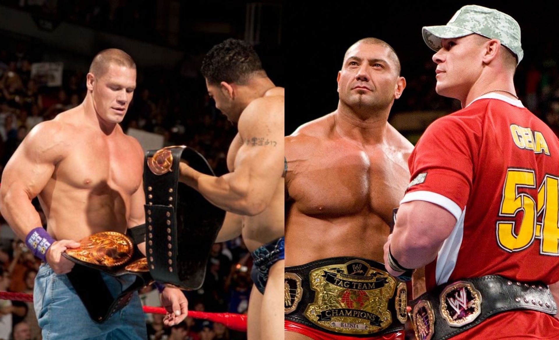 WWE में जॉन सीना टैग टीम चैंपियन बने हैं 