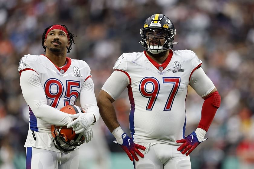 Browns defensive end Myles Garrett, the AFC's Defensive Player of