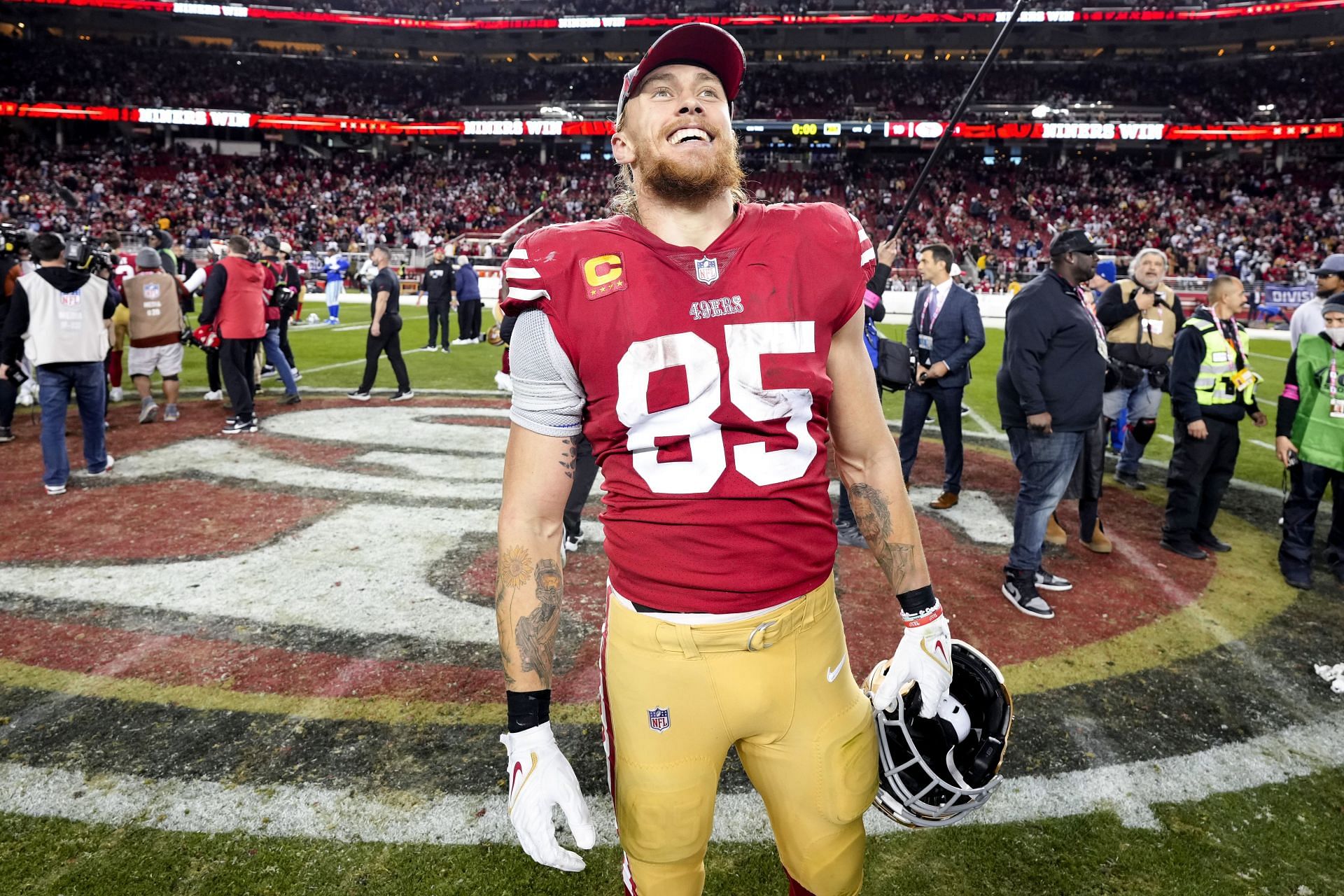 NFC divisional playoffs: San Francisco 49ers tight end George Kittle