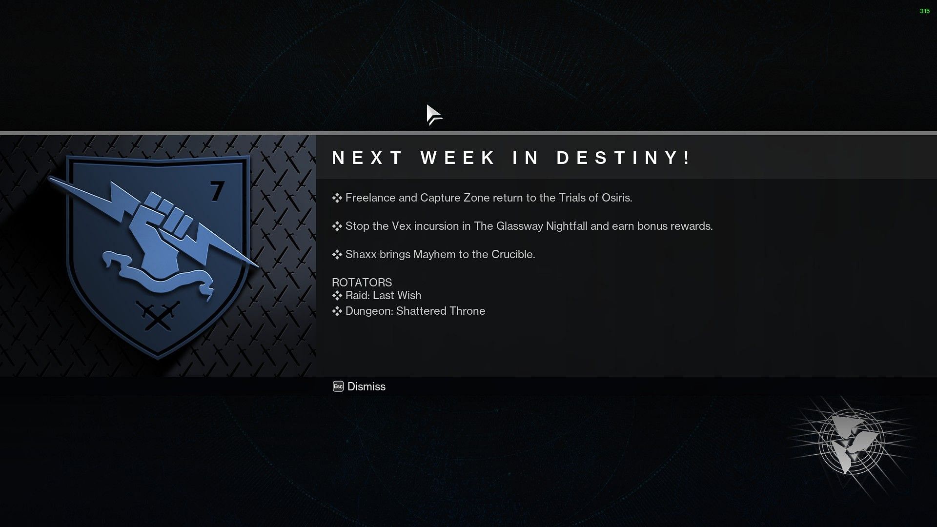 Next week in Destiny 2 (Image via Destiny 2)