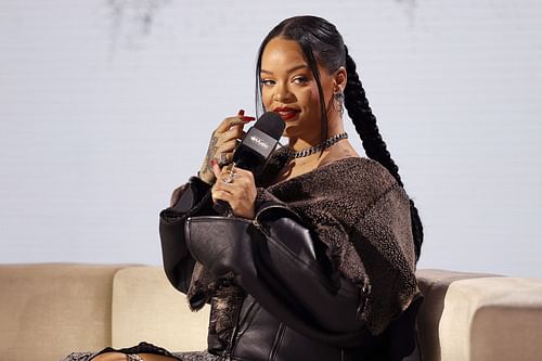 Rihanna at the Apple Music Super Bowl LVII Halftime Show - Press Conference