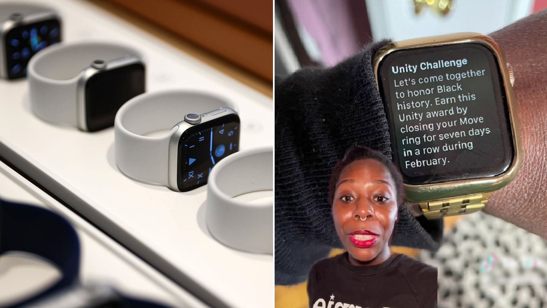 Apple Unity Challenge controversy (Image via Getty Images, @TikTok/@prettycritical)