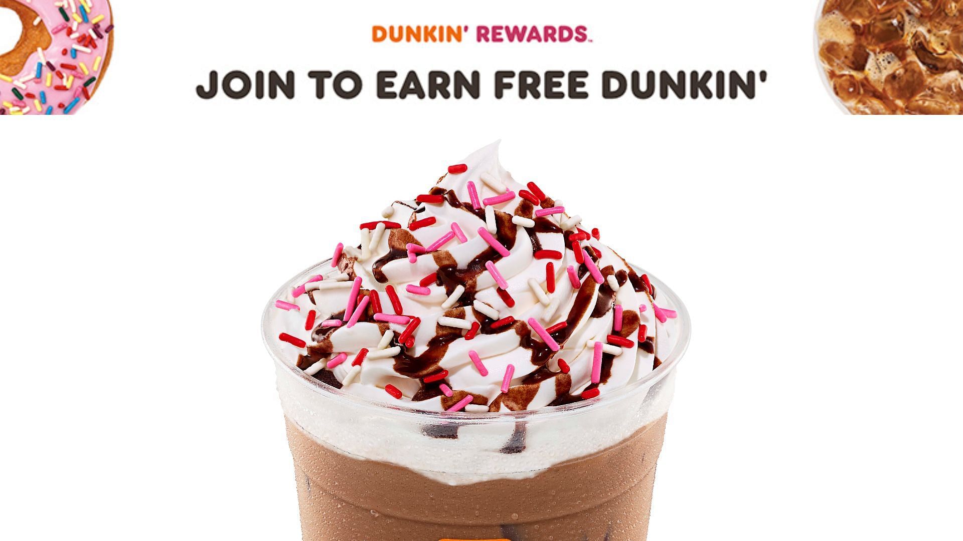 The all-new Brownie Batter Signature Latte is exclusive to Dunkin&#039;s loyalty program members (Image via Dunkin&rsquo; Donuts)