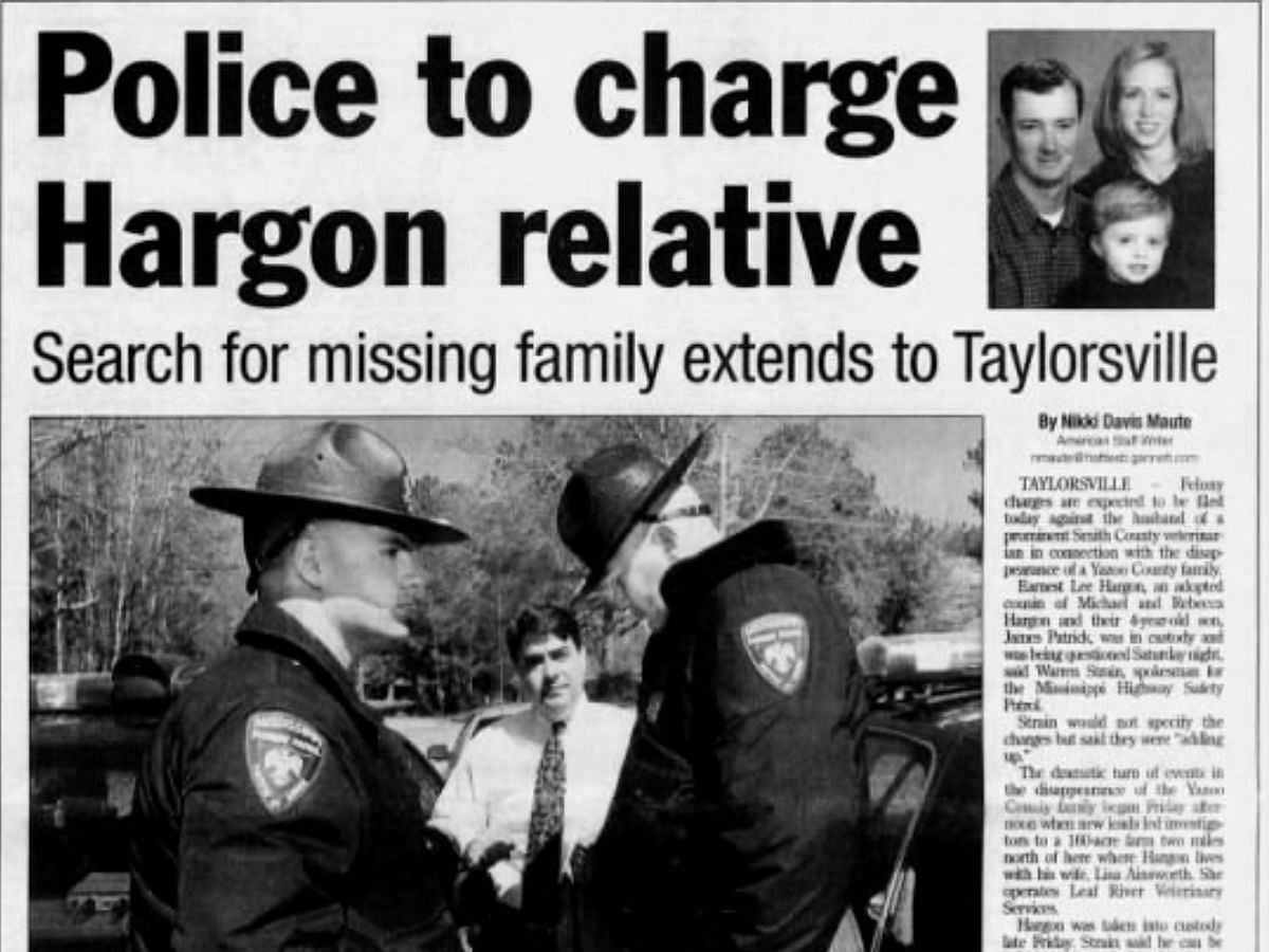 Earnest Lee Hargon was charged and convicted in the killings of his relatives (Image via newspapers.com)