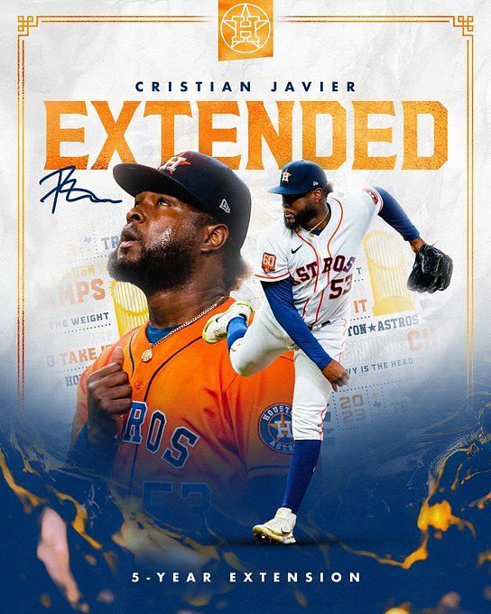 Astros sign Cristian Javier to $64 million contract extension