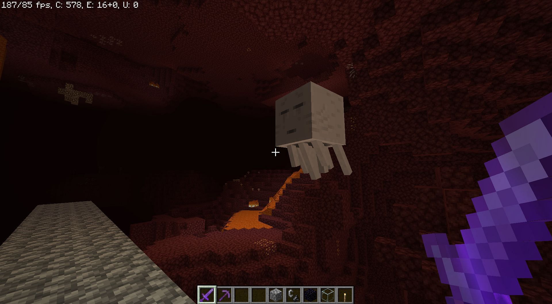 Ghast team is tough to obtain in Minecraft, hence their farm can be built on Nether roof (Image via Mojang)