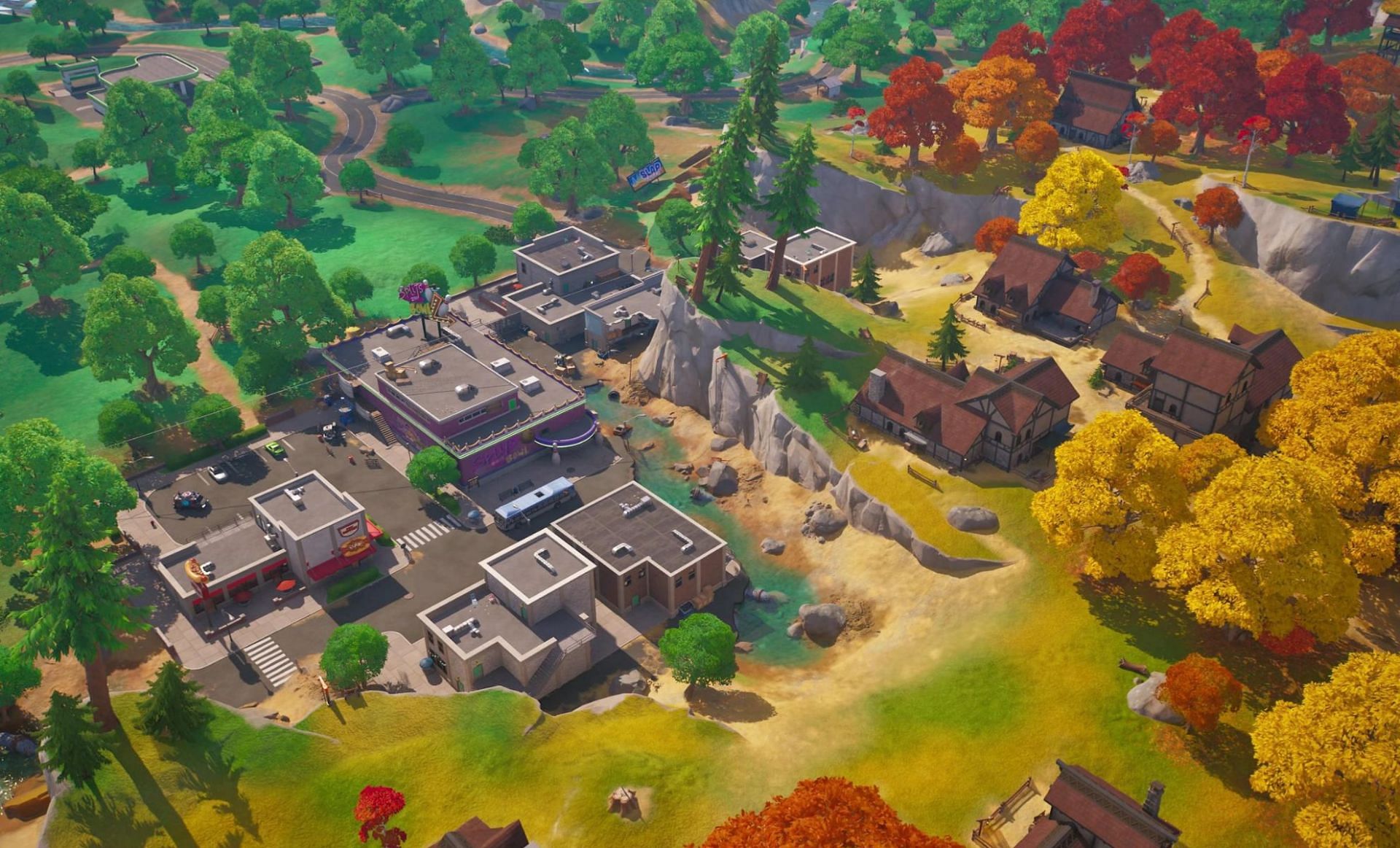Faulty Splits is the POI to visit (Image via Fortnite Wiki)