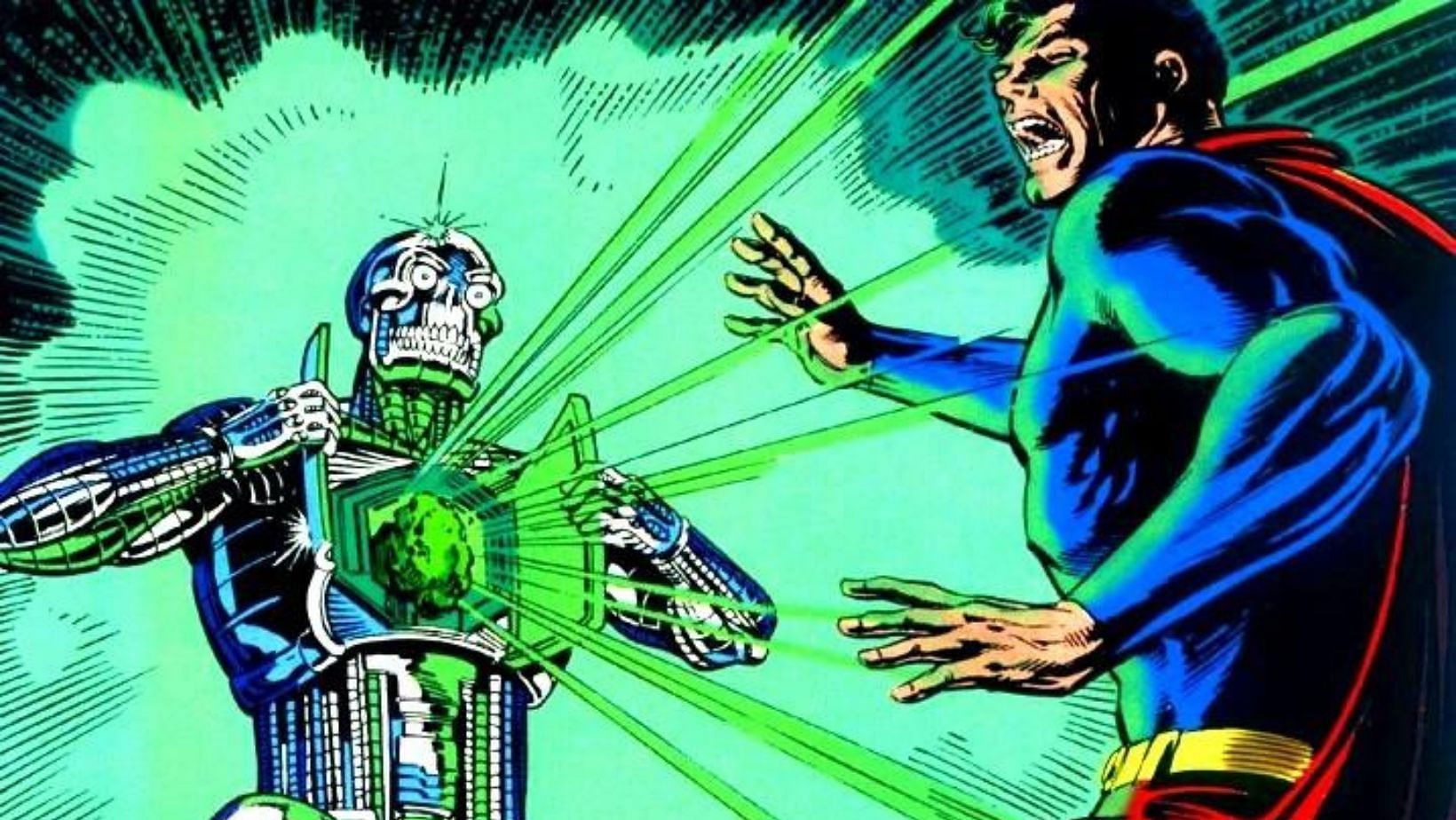 The Man of Tomorrow weakened by Metallo&#039;s kryptonite heart and struggling to fight while his body is malfunctioning (image via DC Comics)