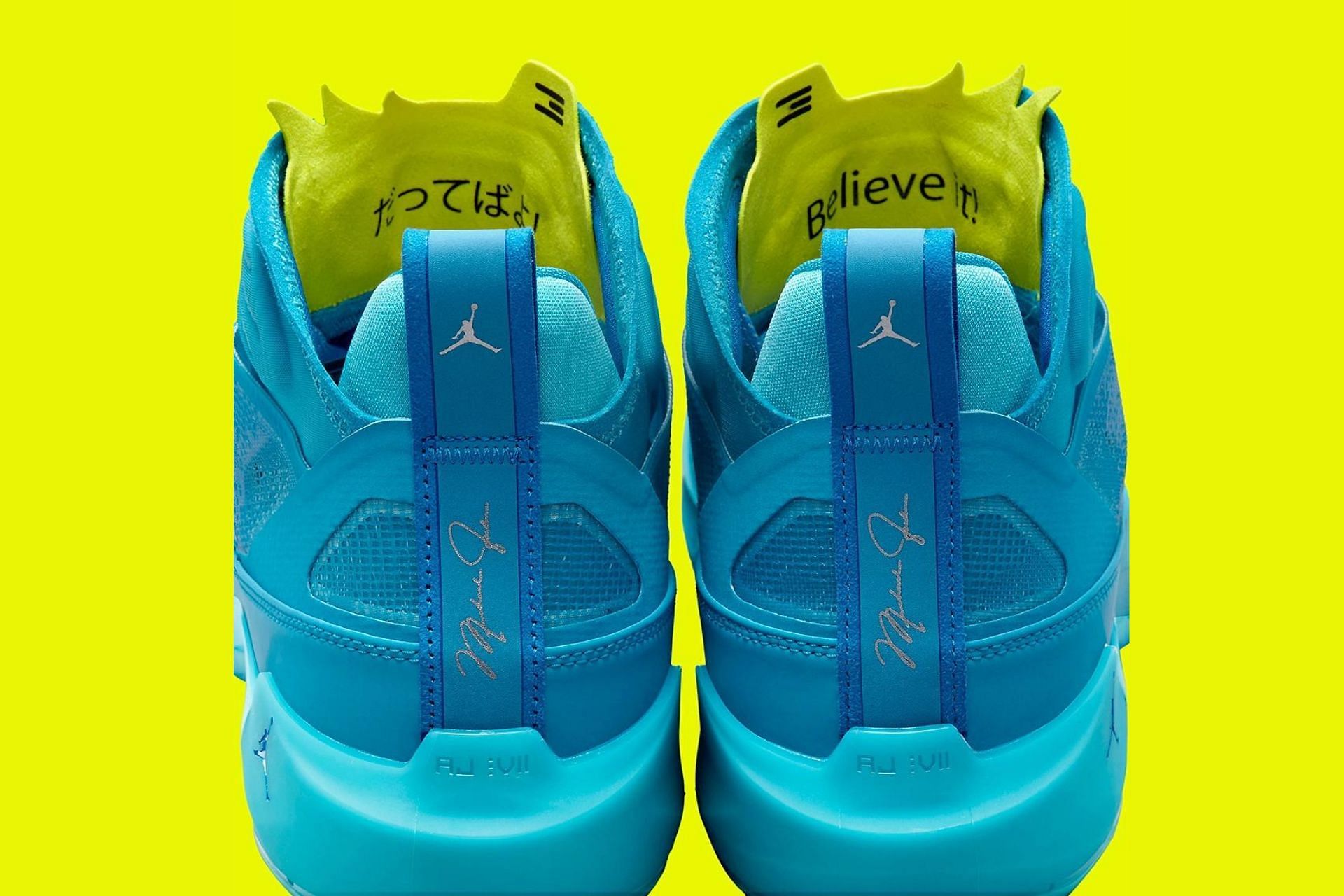 Here&rsquo;s a closer look at the heel areas of the sneakers (Image via Nike)