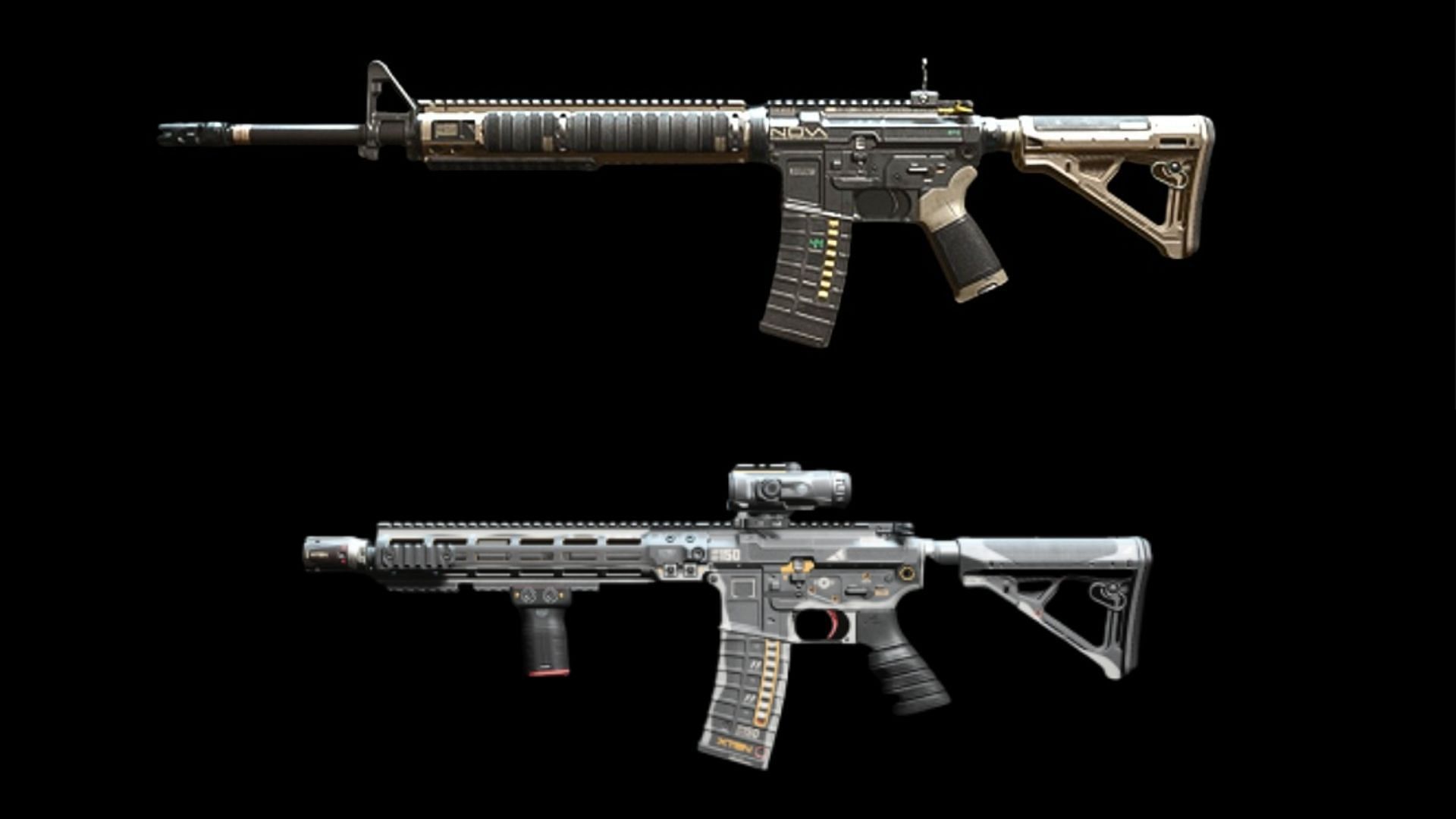 Some available blueprints for the M4 in Warzone 2 (Image via Activision)