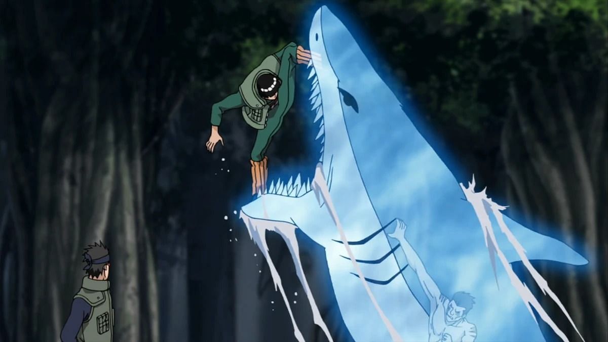 Water Release: Water Shark Bullet Technique In Naruto (Image via Studio Pierrot)