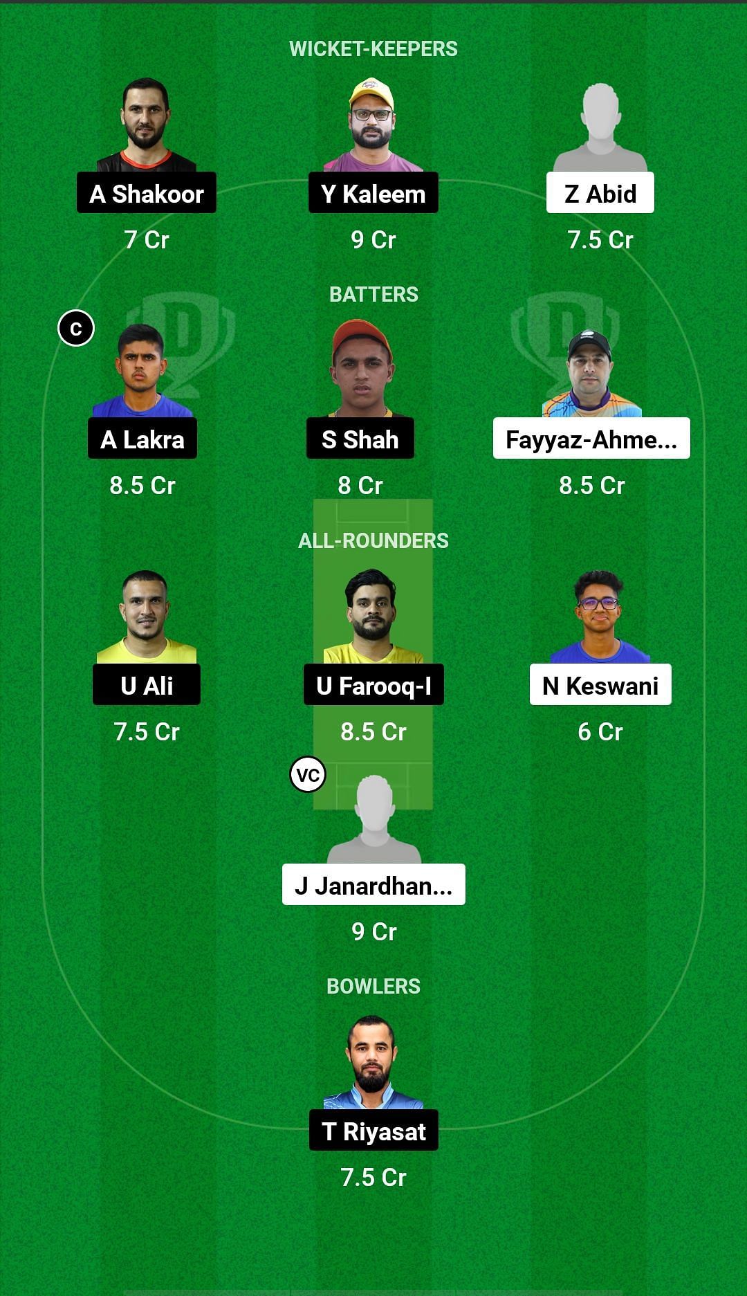 PAG vs FM Dream11 Prediction - ICCA Arabian T20 League