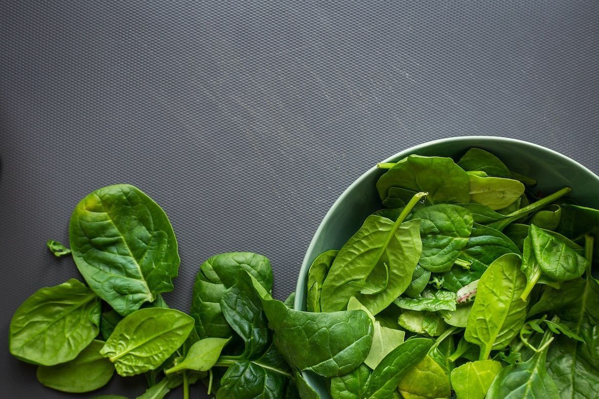 Spinach is high in iron and many other nutrients (Photo via Unsplash/Louis Hansel)