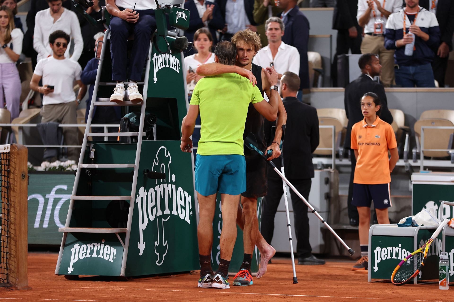 Alxander Zverev suffered an ankle injury against Rafael Nadal at the 2022 French Open