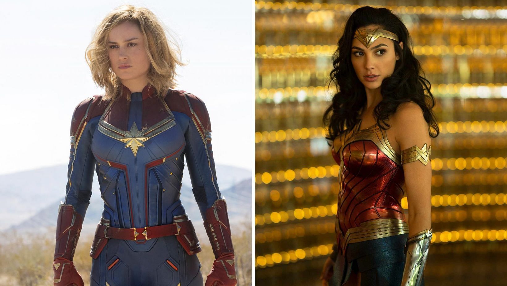 Two of the most powerful female superheroes face off in an epic battle for the ages. Who will emerge victorious in this clash of titans? (Image via Sportskeeda)
