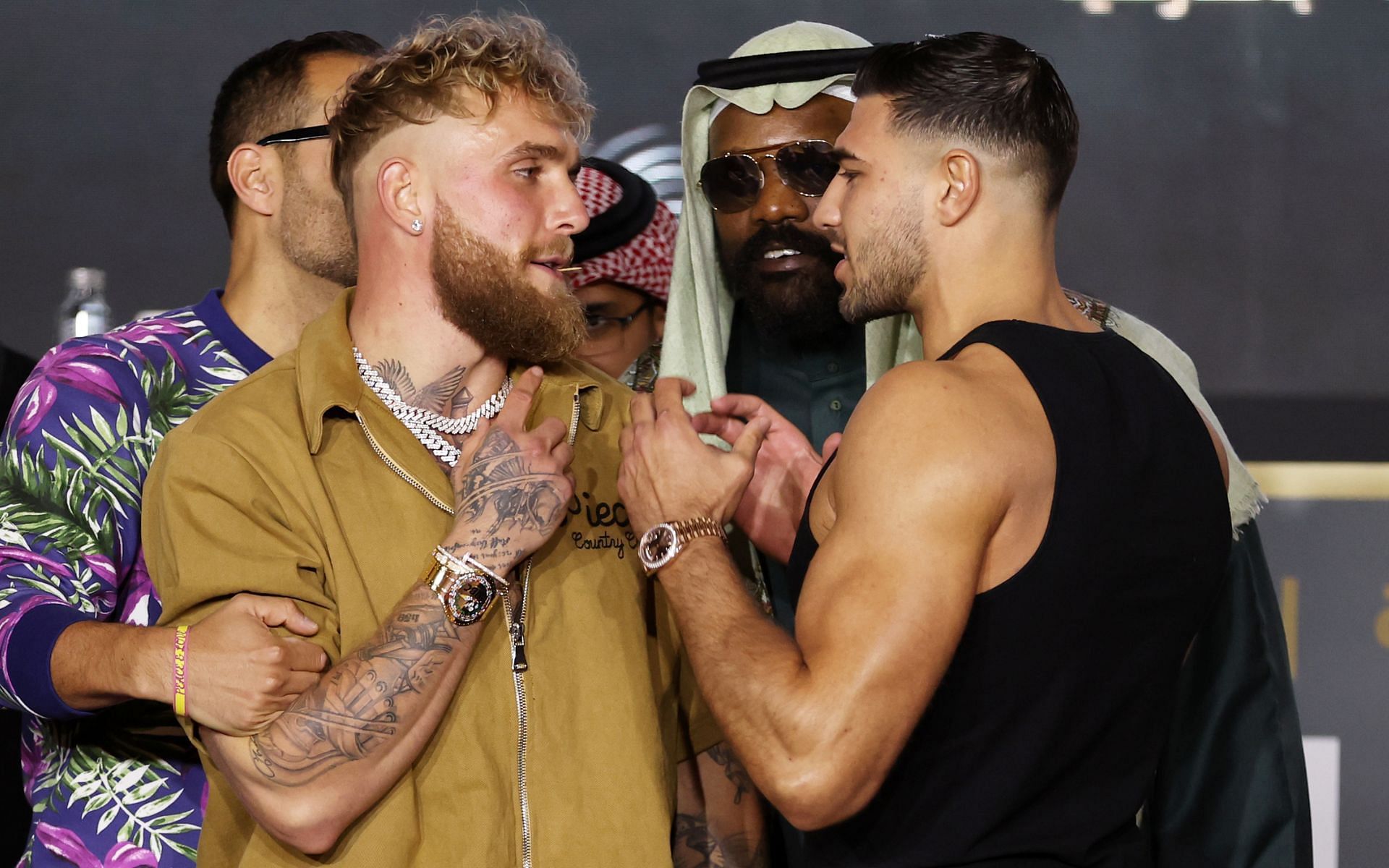 Jake Paul vs. Tommy Fury. [via Getty Images]