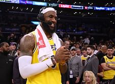 Who did LeBron James call in his "starting 5" and why?
