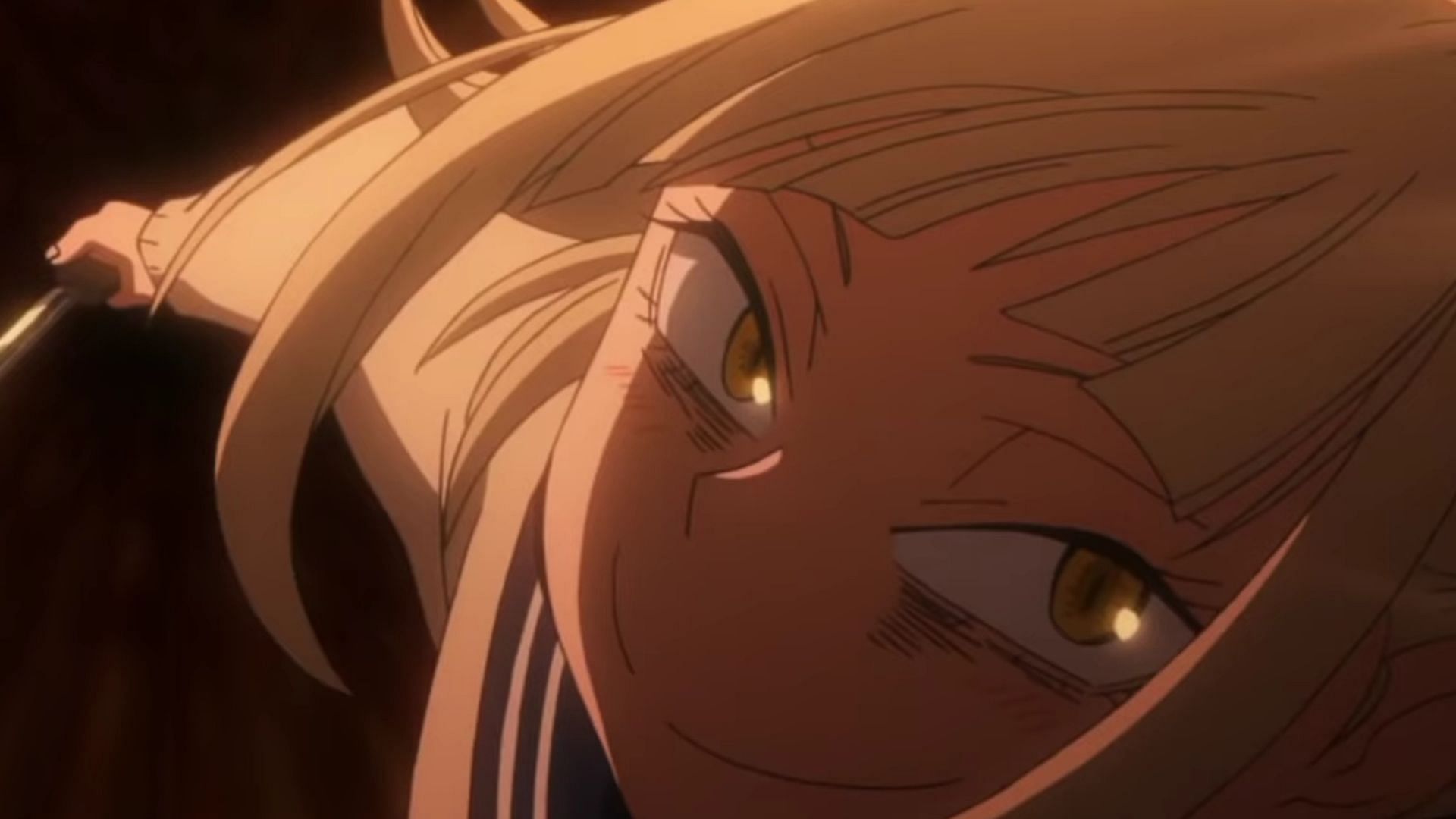 Himiko Toga in one of her first appearances in the anime (Image via Studio Bones)
