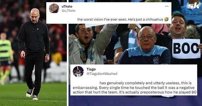 “Every single time he touched the ball it was a negative reaction” – Fans blast Manchester City star for ‘embarrassing’ display in RB Leipzig draw