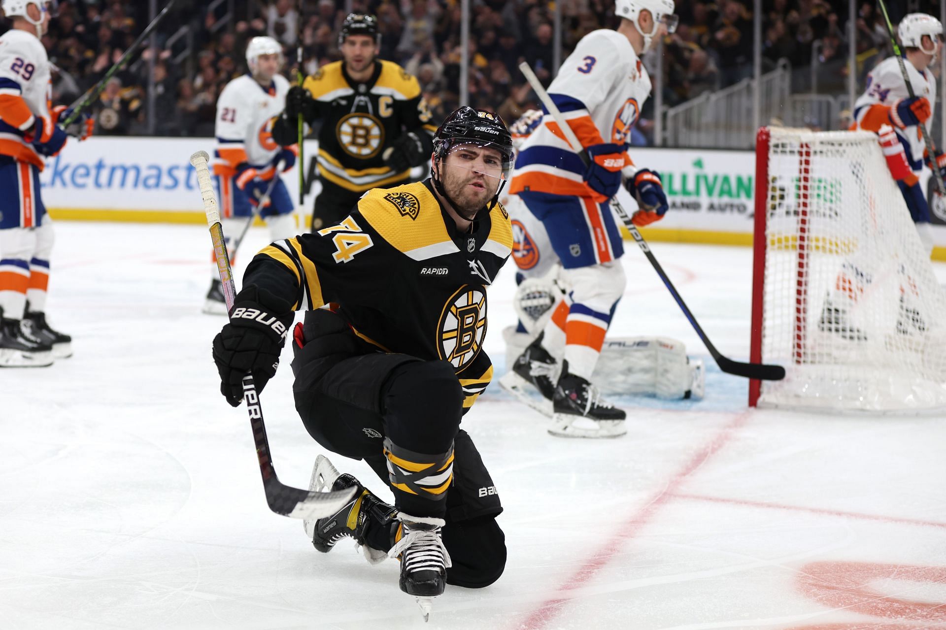 Boston Bruins v New York Islanders matchup at TD Garden