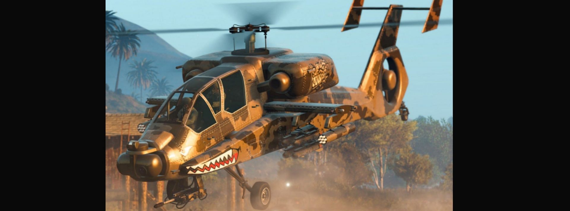 The FH-1 Hunter helicopter in GTA Online (Image via Rockstar Games)