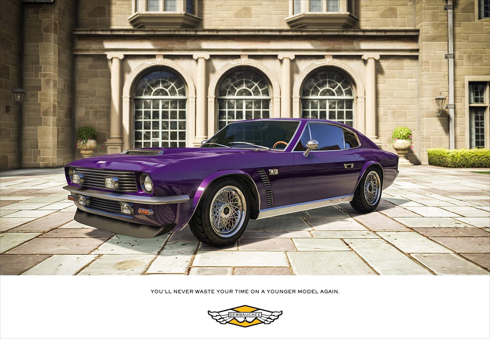 The Sports Classic variant of the Dewbauchee Rapid GT (Image via Twitter @ Rockstar Games)