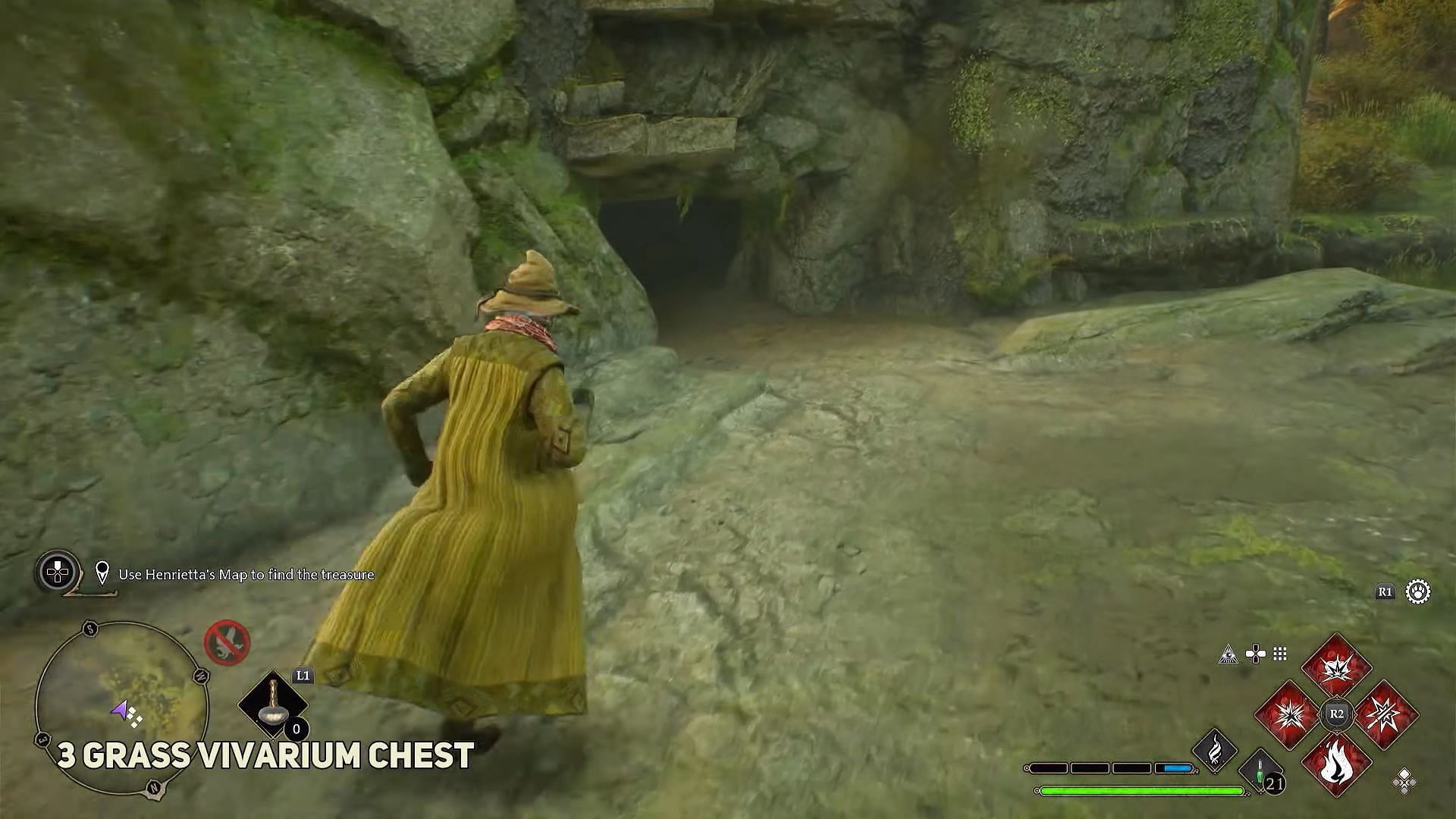 Location of the third chest in the Grass biome (Image via YouTube/@WoWQuest)