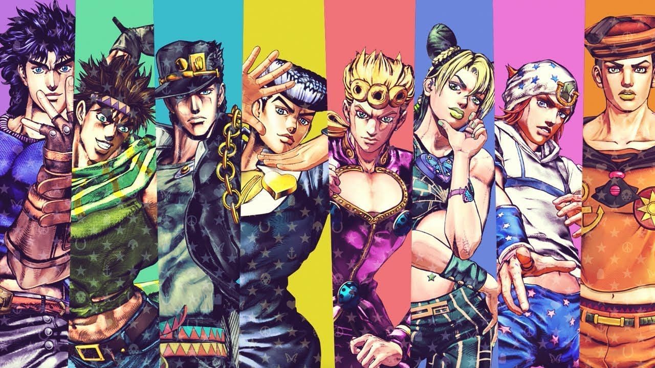 Jojo&#039;s Bizarre Adventure protagonists (Image via Hirohiko Araki)