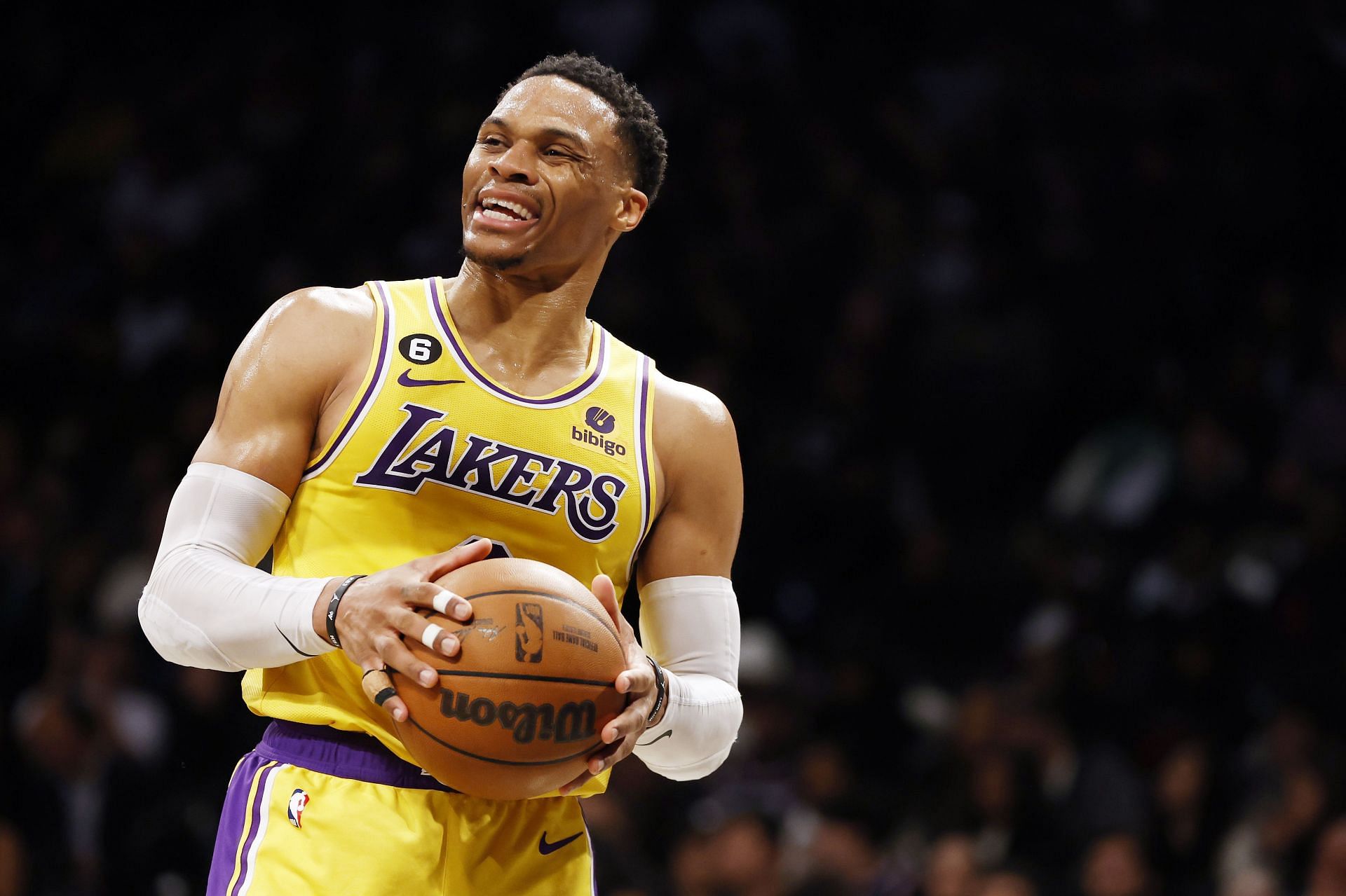 Russell Westbrook with the LA Lakers