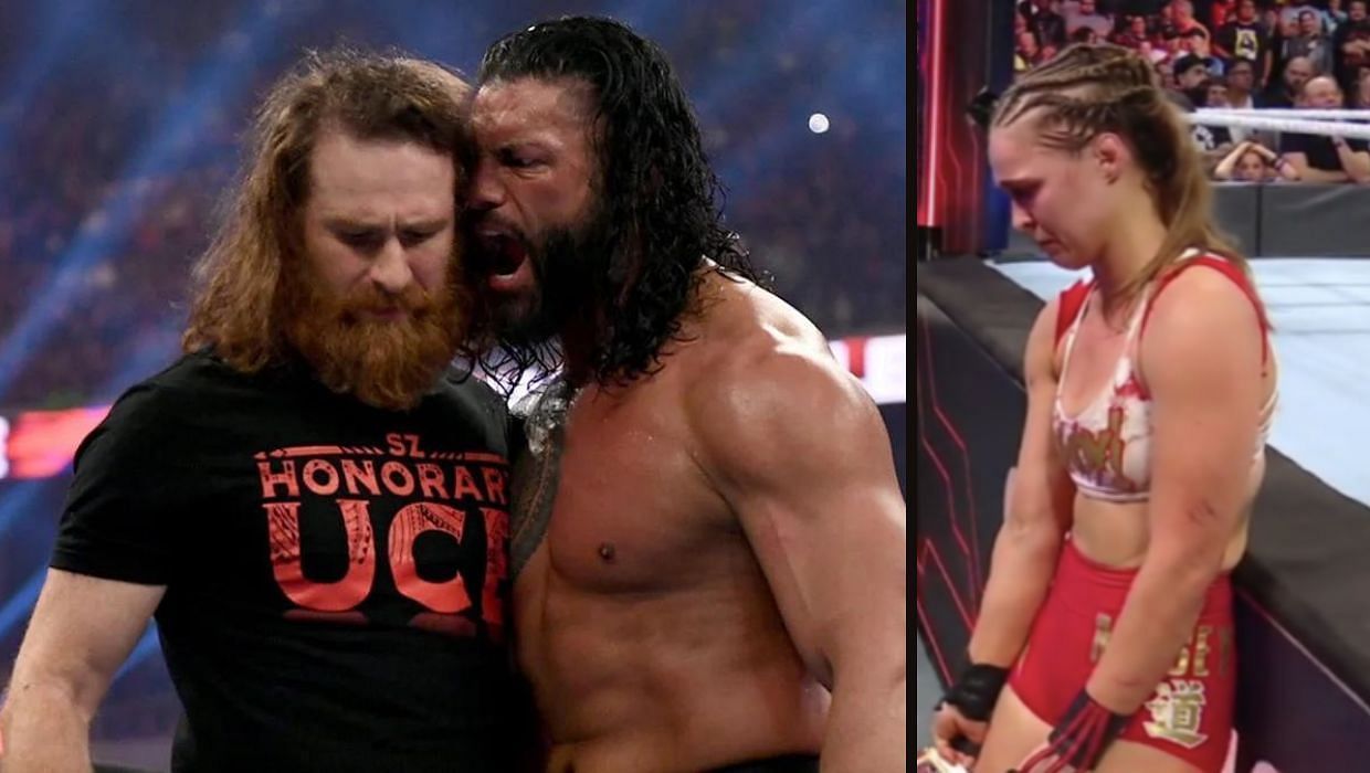 Sami Zayn and Roman Reigns/Ronda Rousey