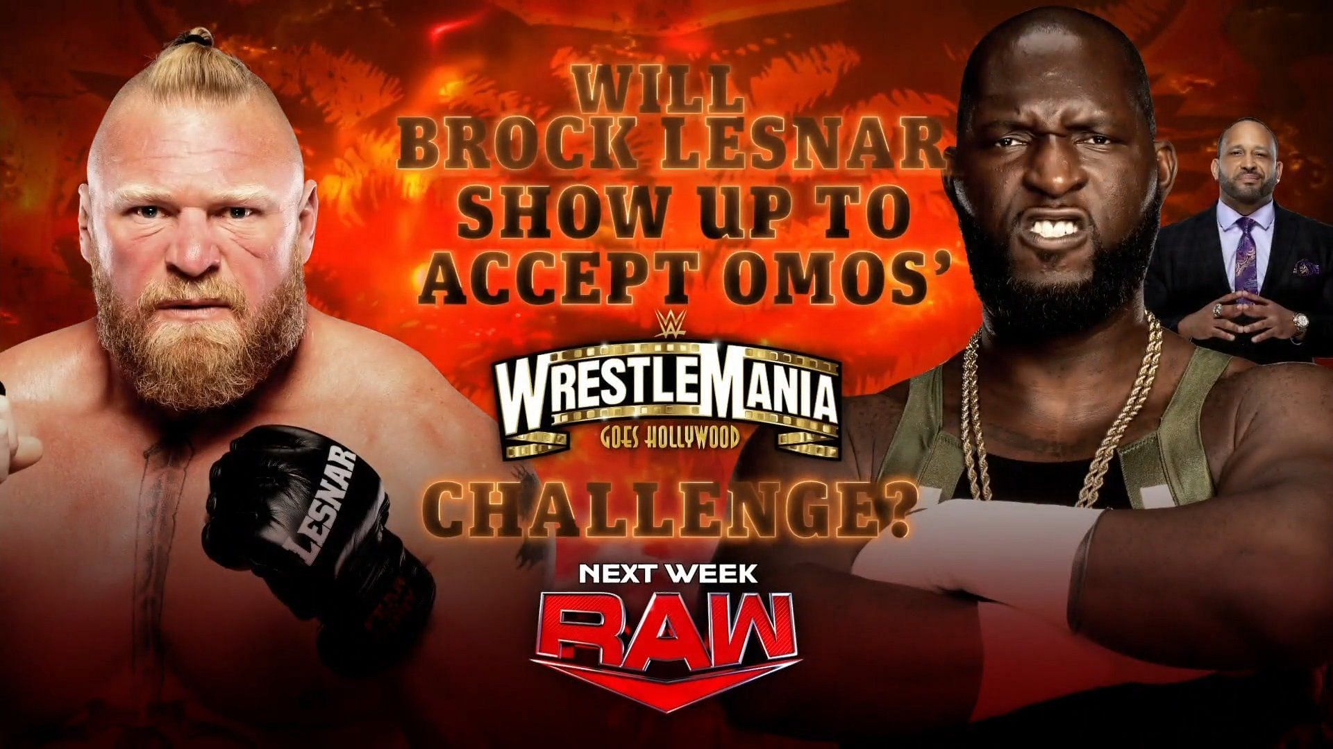 Brock Lesnar could face Omos at WWE WrestleMania 39