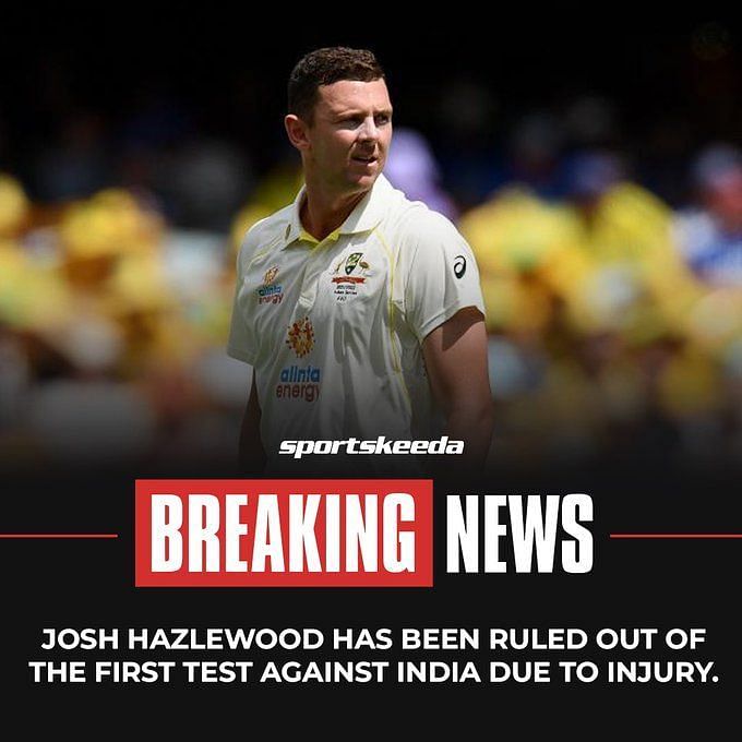 Josh Hazlewood Likely To Miss The First Two Tests Against India: Reports