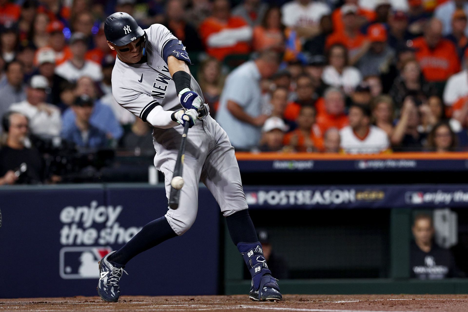 Aaron Judge against the Houston Astros in game one of the American League Championship Series