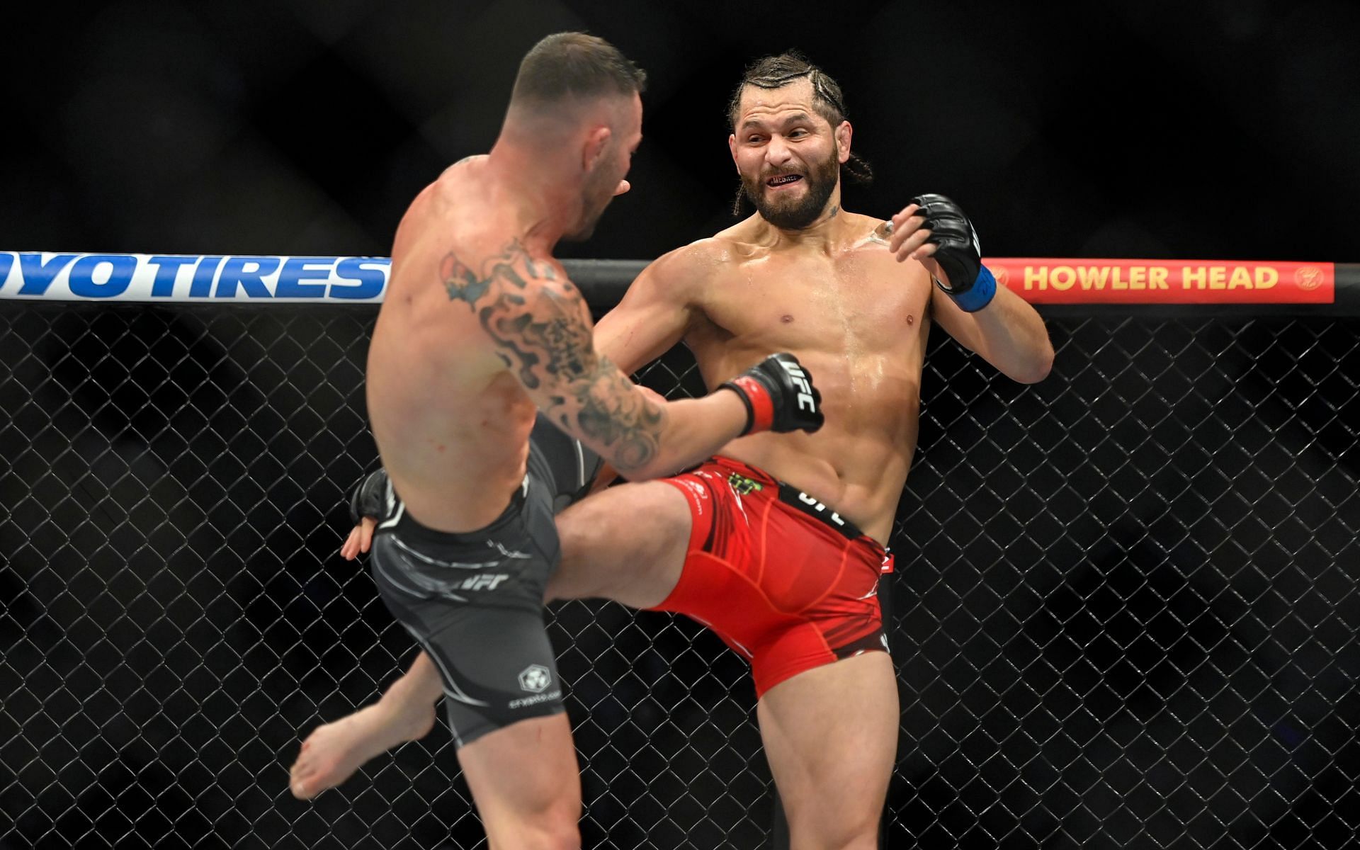 Jorge Masvidal during his fight against Colby Covington at UFC 272