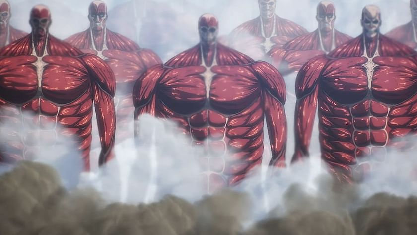 Hange vs. Rumbling Titans, Attack On Titan