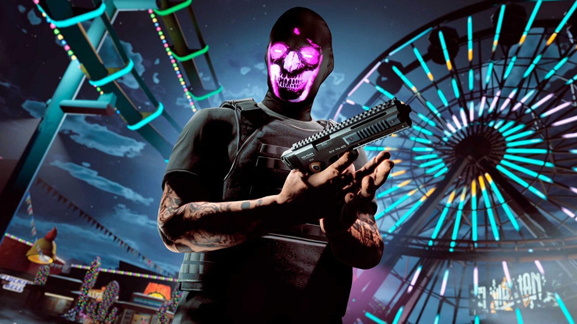The Purple X-Ray Emissive Mask (Image via Rockstar Games)