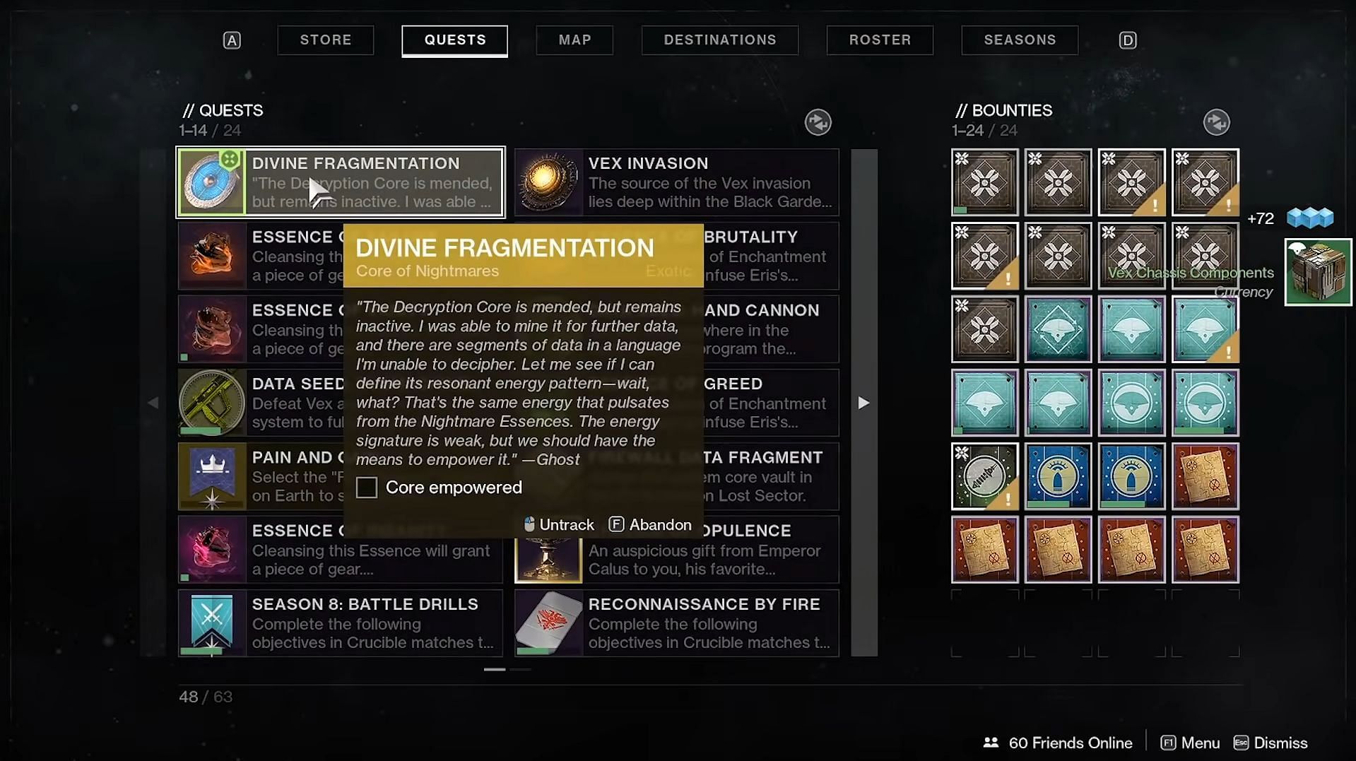 Core empowered objective (Image via Destiny 2)